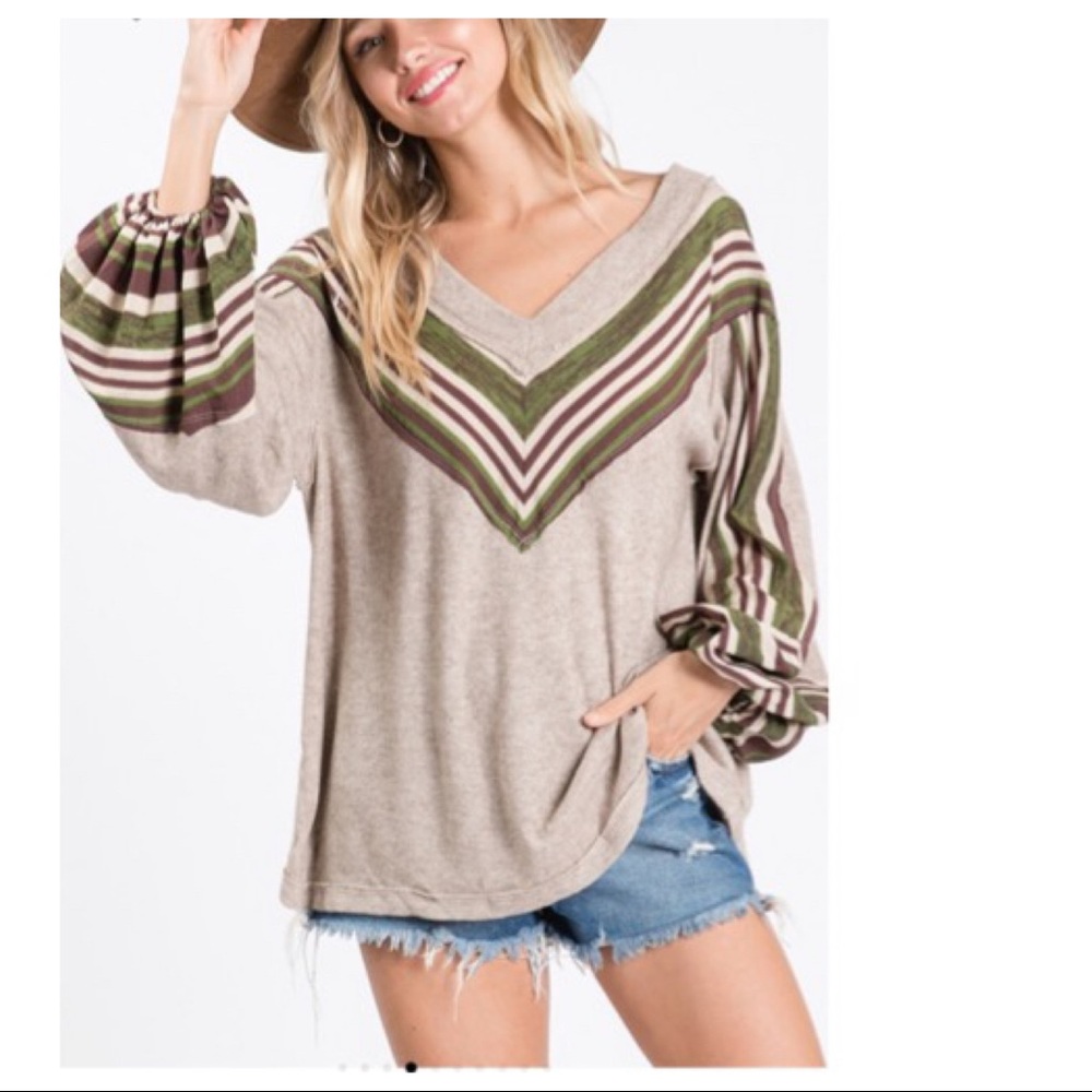 Thermal Casimire fabric mix and match tunic top - Picture 4 of 8